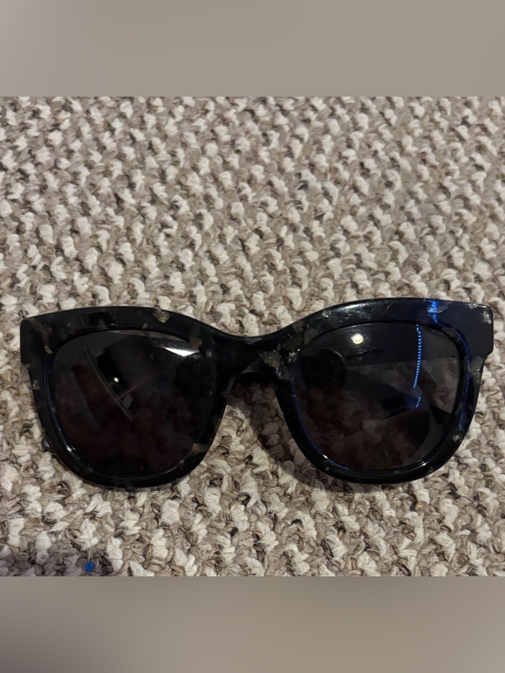 Stone Cold Fox Women's Black and Blue Sunglasses